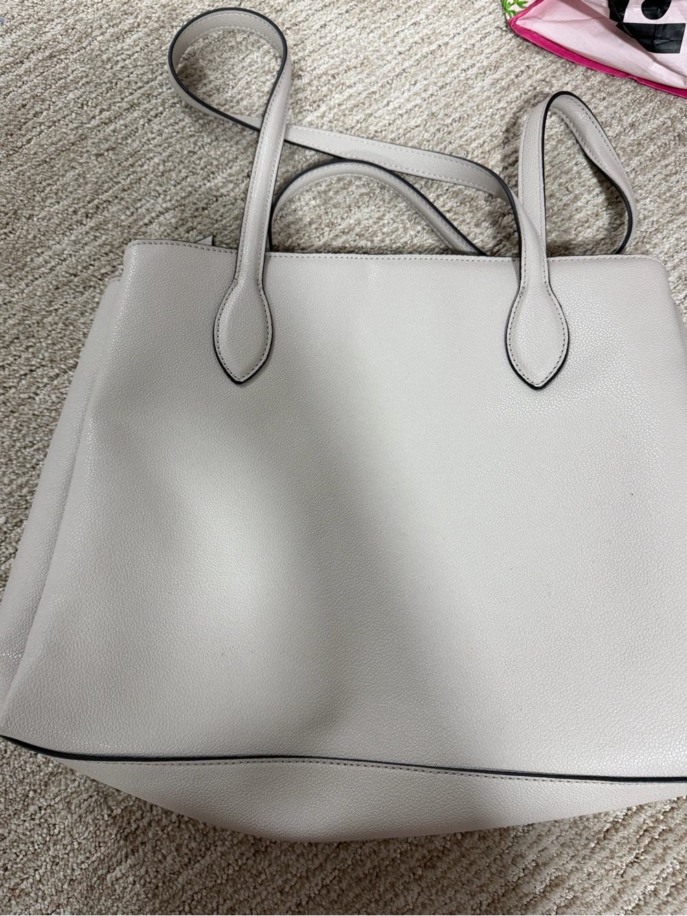 Nine West pebble tote in light gray - Picture 3 of 6